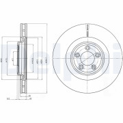 BG9071 Brzdový kotouč DELPHI