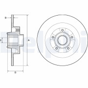 BG9134RSC DELPHI brzdový kotúč BG9134RSC DELPHI