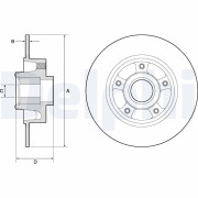 BG9137RSC Brzdový kotouč DELPHI