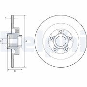 BG9138RSC DELPHI brzdový kotúč BG9138RSC DELPHI