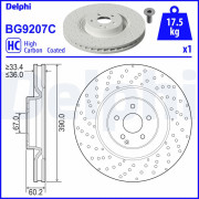 BG9207C Brzdový kotouč DELPHI