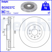 BG9237C Brzdový kotouč DELPHI