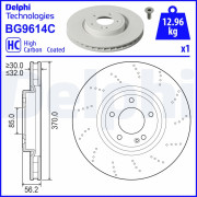 BG9614C Brzdový kotouč DELPHI