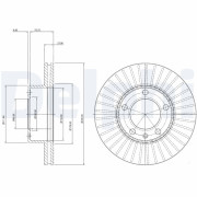 BG9692 Brzdový kotouč DELPHI