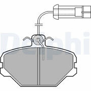 LP1027 DELPHI sada brzdových platničiek kotúčovej brzdy LP1027 DELPHI