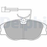 LP1536 Sada brzdových destiček, kotoučová brzda DELPHI