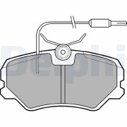 LP1606 Sada brzdových destiček, kotoučová brzda DELPHI