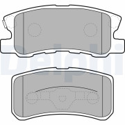 LP1691 Sada brzdových destiček, kotoučová brzda DELPHI
