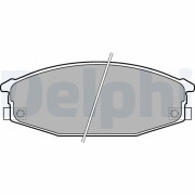 LP1698 Sada brzdových destiček, kotoučová brzda DELPHI
