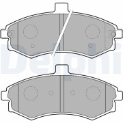 LP1788 Sada brzdových destiček, kotoučová brzda DELPHI