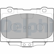 LP2155 Sada brzdových destiček, kotoučová brzda DELPHI