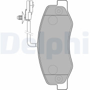 LP2192 Brzdové destičky DELPHI