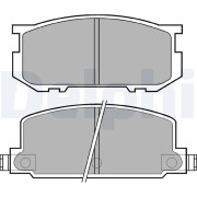 LP220 Sada brzdových destiček, kotoučová brzda DELPHI