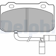 LP432 Sada brzdových destiček, kotoučová brzda DELPHI