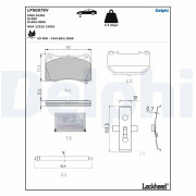 LP5007EV Sada brzdových destiček, kotoučová brzda DELPHI