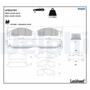 LP5027EV DELPHI sada brzdových platničiek kotúčovej brzdy LP5027EV DELPHI