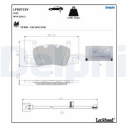 LP5072EV DELPHI sada brzdových platničiek kotúčovej brzdy LP5072EV DELPHI