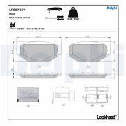 LP5073EV Sada brzdových destiček, kotoučová brzda DELPHI