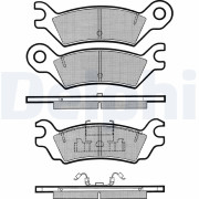 LP631 Sada brzdových destiček, kotoučová brzda DELPHI