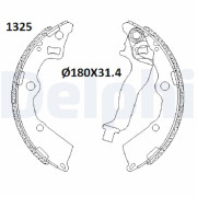 LS2199 Sada brzdových čelistí DELPHI