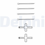 LX0199 Sada příslušenství, obložení kotoučové brzdy DELPHI