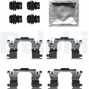 LX0709 Sada příslušenství, obložení kotoučové brzdy DELPHI