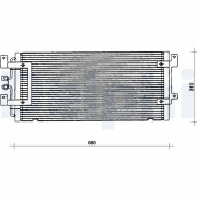 TSP0225075 Kondenzátor, klimatizace DELPHI