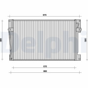 TSP0225078 Kondenzátor, klimatizace DELPHI
