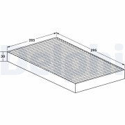 TSP0325067 Filtr, vzduch v interiéru DELPHI