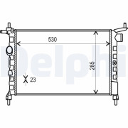 TSP0524014 Chladič, chlazení motoru DELPHI