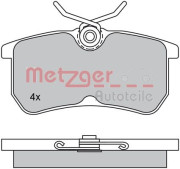 1170025 Sada brzdových destiček, kotoučová brzda METZGER