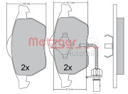1170036 METZGER sada brzdových platničiek kotúčovej brzdy 1170036 METZGER