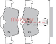 1170049 Sada brzdových destiček, kotoučová brzda GREENPARTS METZGER