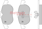 1170100 Sada brzdových destiček, kotoučová brzda METZGER