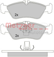 1170179 Sada brzdových destiček, kotoučová brzda GREENPARTS METZGER