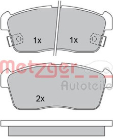 1170197 Sada brzdových destiček, kotoučová brzda METZGER