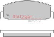 1170206 Sada brzdových destiček, kotoučová brzda METZGER