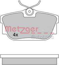 1170332 METZGER sada brzdových platničiek kotúčovej brzdy 1170332 METZGER