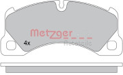 1170445 Sada brzdových destiček, kotoučová brzda GREENPARTS METZGER