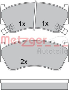 1170580 METZGER sada brzdových platničiek kotúčovej brzdy 1170580 METZGER