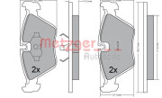 1170643 Sada brzdových destiček, kotoučová brzda METZGER