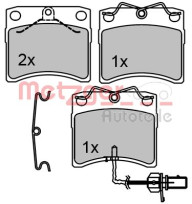 1170664 Sada brzdových destiček, kotoučová brzda METZGER