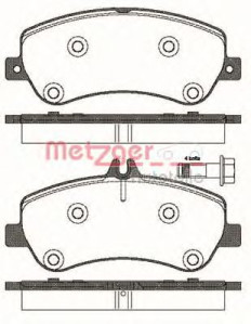 1170777 Sada brzdových destiček, kotoučová brzda METZGER