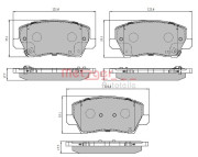 1170930 Sada brzdových destiček, kotoučová brzda METZGER