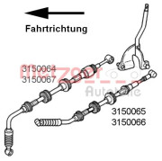 3150066 Tažné lanko, ruční převodovka OE-part METZGER