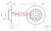 6110046 Brzdový kotouč METZGER