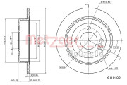 6110105 Brzdový kotouč METZGER