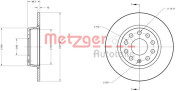 6110108 Brzdový kotouč GREENPARTS METZGER