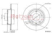 6110131 METZGER brzdový kotúč 6110131 METZGER