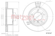 6110147 METZGER brzdový kotúč 6110147 METZGER